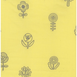 Embroidered Plant Pattern - Lawn